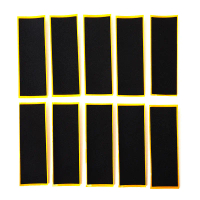 10 cái gỗ Fingerboard boong Uncut Băng dán màu đen bọt Grip băng dán