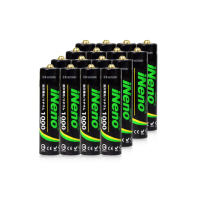 【iNeno】4號/AAA恆壓可充式1.5V鋰電池1000mWh 16入(附電池收納盒 BSMI認證)