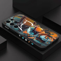 Pocket Astronaut Phone Case For Samsung Galaxy S24 S23 S22 S21 S20 S10 S10E Ultra Plus FE Note 20 Ultra 10 Plus Cover
