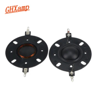 GHXAMP 25.4mm Voice coil Black Horn Tweeter Silk diaphragm film treble 8OHM 25.5 Core 6OHM 8OHM Speaker Repairs