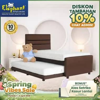Elephant 4 in 1 Ultimate Springbed Set 100 x 200 Coklat Tua
