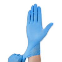 KOBA 藍色NBR無粉一次性手套(廚房手套/無粉/一次性/耐油/100只入/拋棄式手套)