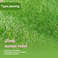 KARPET RUMPUT SINTETIS JEPANG 150CM X 150CM