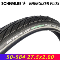 SCHWALBE Original ENERGIZER PLUS Black-Reflex Wired Bicycle Tire 27.5x2.00 for E-Bikes MTB Off-Road Bike Tires Cycling Parts