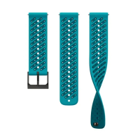 Suunto 22mm Athletic 8 矽膠錶帶 S+M 波浪藍