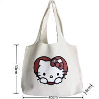 cute cartoon print Women's large Size Canvas Crossbody Tote Handbags Shoulder Bag reusable shopping bag