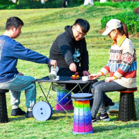 ♥เก้าอี้นั่งตกปลา พับได้ ปิคนิค ยืดหดได้ แคมป์ปิ้ง Camping Chair รุ่น SC1♛