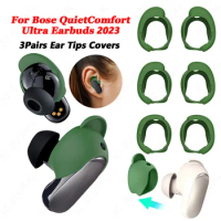 3Pairs Silicone Ear Tip Cover Replacement Eartip Accessory For Bose QuietComfort Earbuds II For Bose QuietComfort Ultra Earbuds