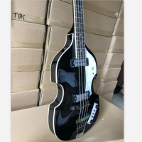 New glossy black Hofner BB2 bass Designed in Germany Hofner violin body bass black BB2 Hofner bass f