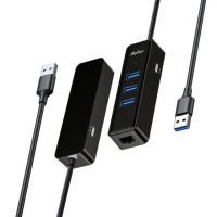 【Netac】WF12 USB3.0 轉 RJ45千兆網路+USB3.0*3+TypeC充電口+Led電源指示燈(台灣公司貨 原廠1年保固)