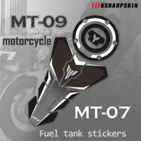 3D MT Motorcycle stickers Decoration Fuel Tank Cap Sticker moto fuel Tank pad Decals For YAMAHA MT-07 MT-09 MT-03 MT03 MT09 MT07