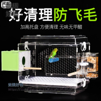 鳥籠子飼養箱孵化箱透明灰鸚鵡虎皮牡丹別墅鳥籠鸚鵡