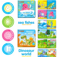 Soft Baby Books Interaction EVA Cartoon Bath Books Montessori Sensory Early Learning Baby Book Toys for Infant Toddler Gifts