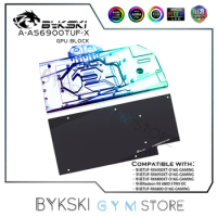 Bykski GPU Water Block For ASUS TUF RX 6900 6800 XT Graphics Card,VGA Liquid Copper Cooler 5V/12V RGB SYNC A-AS6900TUF-X