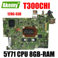 T300CHI MAINboard For ASUS Transformer Book T300 Chi T300C Laptop Motherboard with 5Y71 CPU 8GB-RAM 128G-SSD OK 100% Test