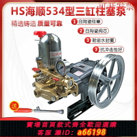 【台灣公司 可開發票】新款HS海順534型三陶瓷免黃油動力缸柱塞泵524噴霧機30高壓打藥噴