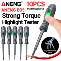 ANENG B05 Digital Voltage Tester Pen Word/Cross Screwdriver Non-contact Induction Test Pencil Digital Voltmeter Electrician Tool