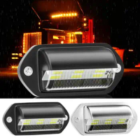 LED License Plate Light Side Marker Indicator Bulb For Car Truck 12V to 24V DC Waterproof LED Warning Signal Lamp Car Accessory