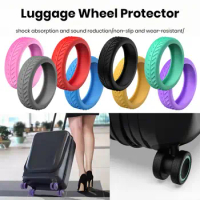 Luggage Wheel Covers 8pcs Silicone Wheel Protectors for Suitcase Castor Sleeves Flexible Wear Resistant for Luggage