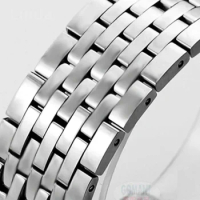 Solid Stainless Steel Quartz Watch Strap for Tissot 1853 Junya T063 20mmMen's Butterfly Buckle T063610A Watchbands