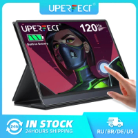 UPERFECT 15.6 " Toucscreen Monitor Built-in 10800mAh Rechargercable Battery 1080P FHD USB C HDMI 120Hz Portable Gaming Display