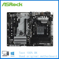 For ASRock B450 Pro4 Computer USB3.0 M.2 Nvme SSD Motherboard AM4 DDR4 B450 Desktop Mainboard Used