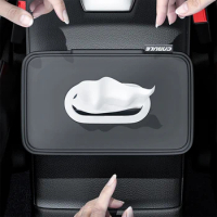 Back Car Tissue Box Cover Armrest Box Towel Tissue Storage Case Sun Visor Chair Hanging Type Car Tissue Box Case Car Accessories