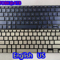 New English/Sp/Latin/French/Russian laptop keyboard for Asus Zenbook 14 UX434 UX434F UX434FA UX434FN UX434FL Backlight