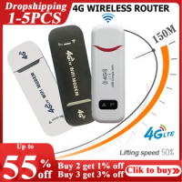 1-5PCS 4G LTE Wireless Router 150Mbps Modem Stick WiFi Adapter USB Dongle Modem Stick Mobile Broadband Sim Card For PC Notebooks