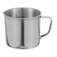 Espresso Glass Laboratory Beaker Water Kettle Stainless Steel Measuring Cup with Scale