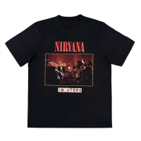 Baju Kaos band tshirt Bootleg Vintage style Nirvana Kurt Cobain MTV 1993 Tour Oversize Tshirt oleh D