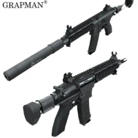 HK416C Assault Submachine Gun Paper Model Weapon Gun 3D Handmade Drawings Shooting Toys