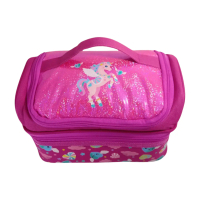My Style TM 2360 Unicorn Double Decker Lunch Bag Glitter Finishing Material