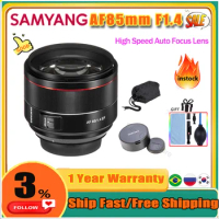 Samyang AF85mmF1.4 EF Auto Focus Camera Lens DLSM AF Motor Full Frame Lente for Sony E Canon EF/RF Nikon pk YONGNUO ronin
