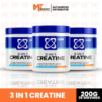 USN 3 In 1 Creatine Monohydrate Flavored 200 g ( 36 Servings) Fitness Supplement