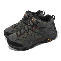 MERRELL 登山鞋 Moab 3 Mid GTX Wide 寬楦 灰 黑 男鞋 防水 越野 郊山 戶外(ML035785W)