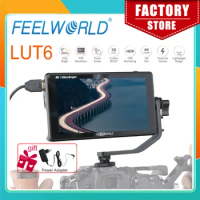 FEELWORLD Touch Field DSLR Monitor LUT6 6 Inch Ultra Bright 2600nits HDR 3D LUT 4K HDMI Full HD 1920x1080 IPS for Camera