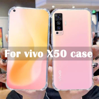 Suitable for vivo x50 phone case text x 50 pro lite silicone lens full package for vivo x50e package Transparent balloon case