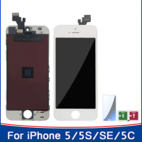 LCD Display For iPhone 5 5S SE 5C with Touch Screen Digitizer Replace For Apple iPhone 5/5C/5S/SE No Dead Pixel+Tempered Glass
