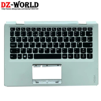 UK English Keyboard with Shell C Cover Palmrest Upper Case and Touchpad for Lenovo Yoga 310-11IAP Laptop 5CB0M36242