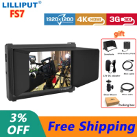 Lilliput FS7 Monitor 3G SDI 4K HDMI DSLR Monitor 7 Inch LCD IPS Full HD 1920x1200 Portable On Camera Field Monitor for Cameras