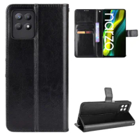 Fashion Wallet PU Leather Case Cover For Realme Narzo 50 4G/Narzo 50i 50A/Narzo 20 Pro/30 5G Flip Protective Phone Back Shell