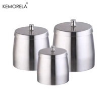 1PCS Stainless Steel Ashtray with Lid for Cigarettes Windproof Outdoor Cigar Ashtray Desktop Smoking Ash Holder Accessories