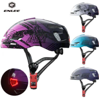 Enlee Cycling Helmet Bike With Light Ultralight Helmet Electric Bicycle Helmet Mountain Road Bicycle MTB Helmet Bike Helmet