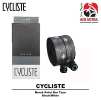 Cycliste Break Point Bar Tape Balutan Stang Sepeda Drop Bar Black/White