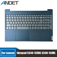 New Original For Lenovo Ideapad S340-15IWL S340-15IML Blue Chinese C Case Palmrest Keyboard With Backlit Touchpad 5CB0S18790