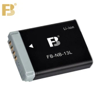 FB NB-13L Battery 1250mAh with Dual USB Charger For Canon G7X3 G5X2 G7X Mark II G5X G9X SX620 SX720 SX740 HS Camera