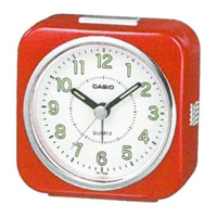 CASIO 桌上型指針鬧鐘(TQ-143S-4)-紅色