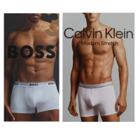 【Calvin Klein 凱文克萊】3件組 男內褲(CK&amp;HUGO BOSS聯合特賣/CK內褲/BOSS內褲/彈性內褲/棉內褲/四角褲)