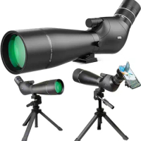 Spotting Scope 20-60x80, Dual Focusing ED Spotting Scopes for Target Shooting &amp; Hunting, FMC Lens